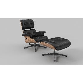 Eames Vitra Lounge Chair 1956 OBS 3D model